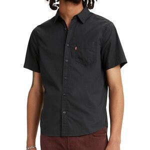 EUC Home Levi's Men's Classic Short Sleeve Button Down Shirt Black Size XL